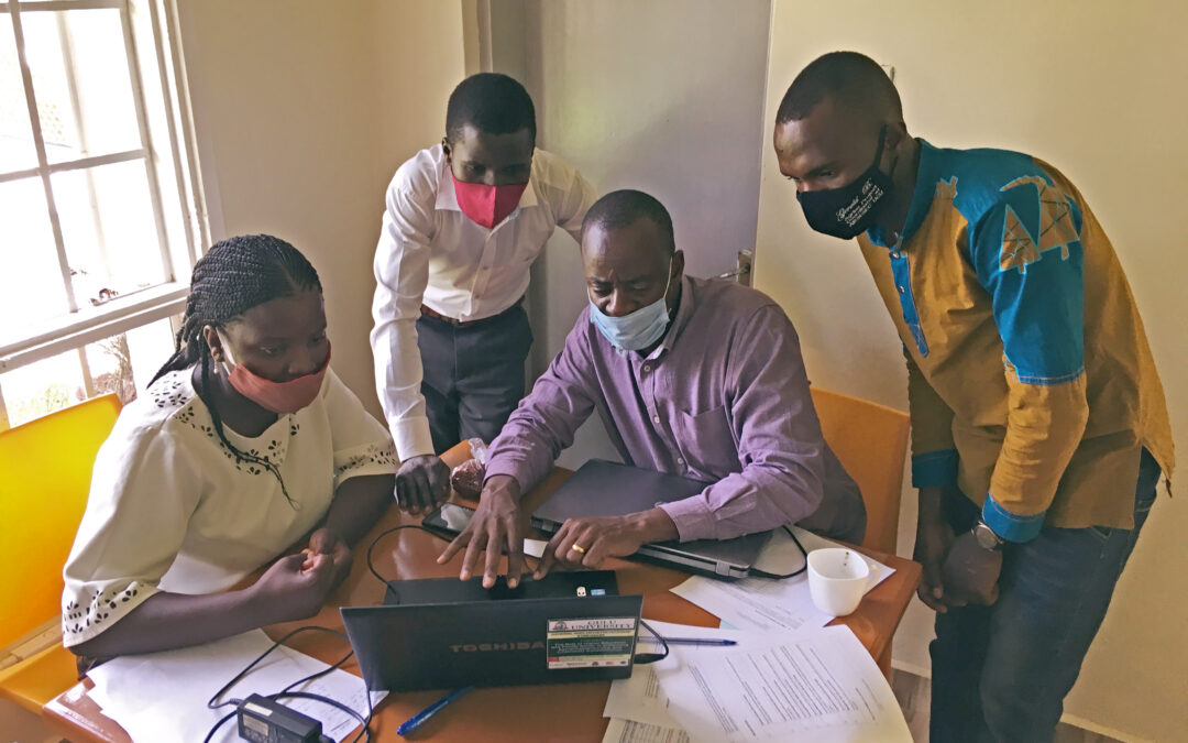 students at business incubation center