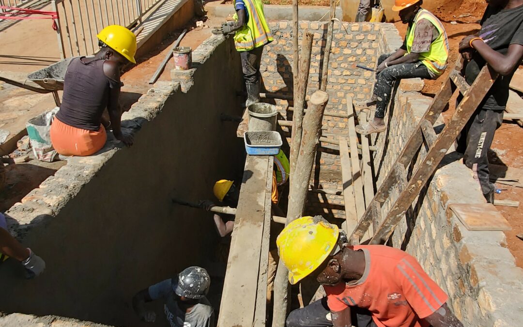 Apprentices of Patrick Lutalo’s ministry put finishing touches on maternity facility in Uganda