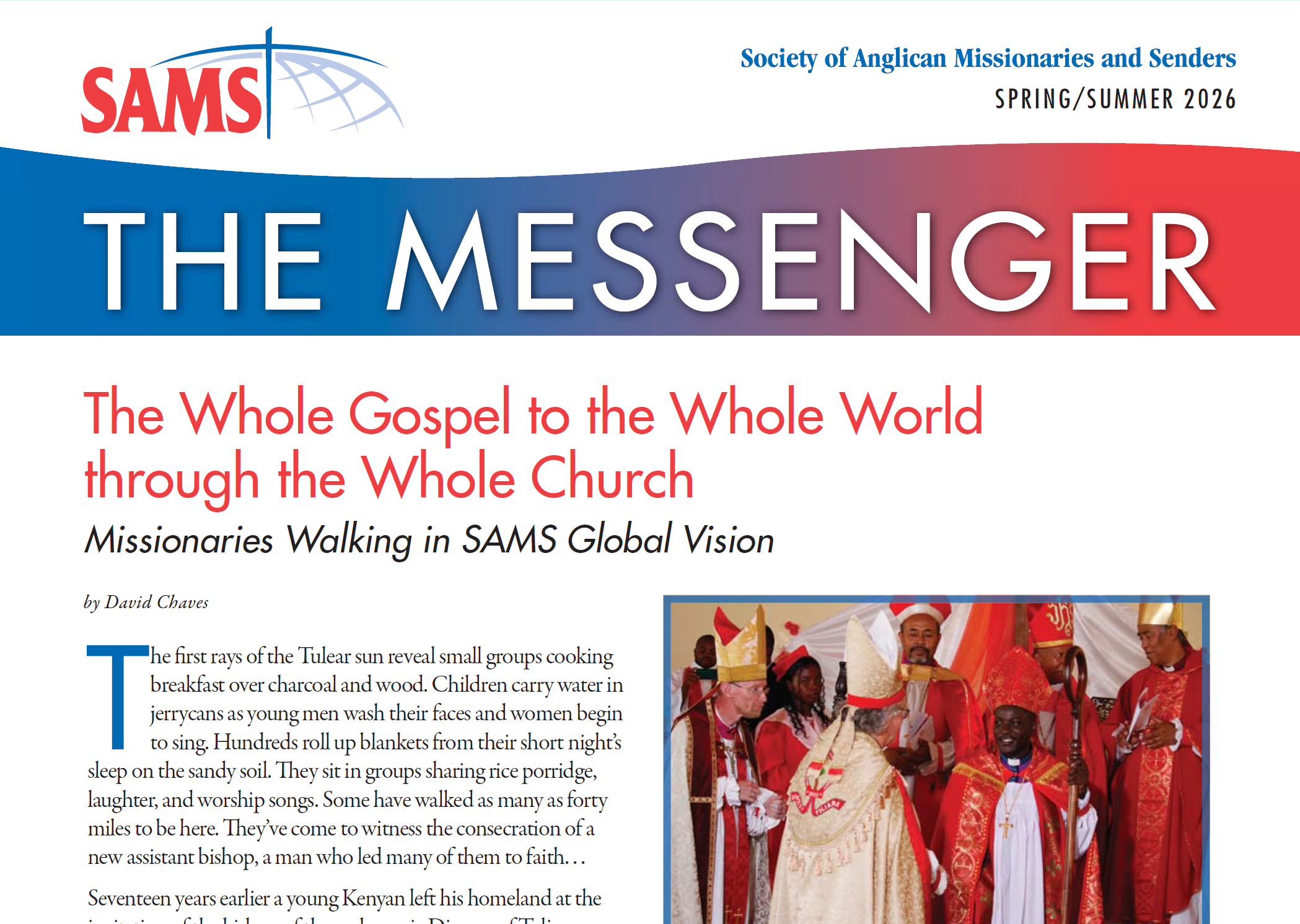 Spring 2026 Messenger Newsletter | SAMS USA